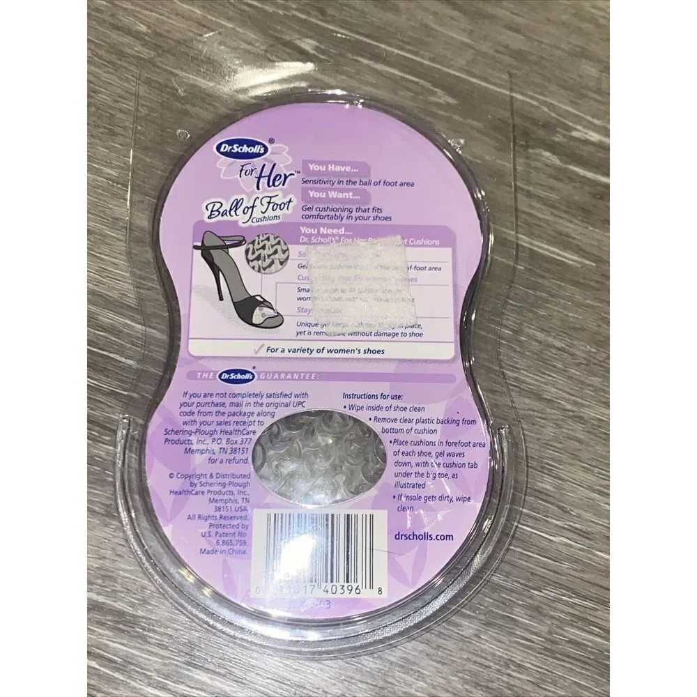 *NEW IN PACKAGE Dr Scholls for her ball of foot cushions one pair-MASSAGING GEL